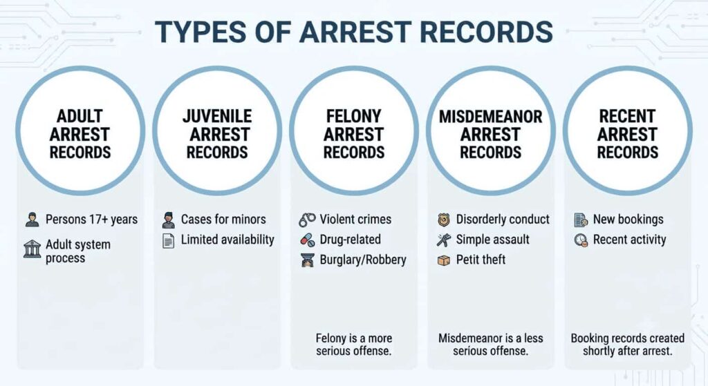 Arrests Types